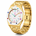 Premium Golden Strap & Case for Swatch Royal Pop