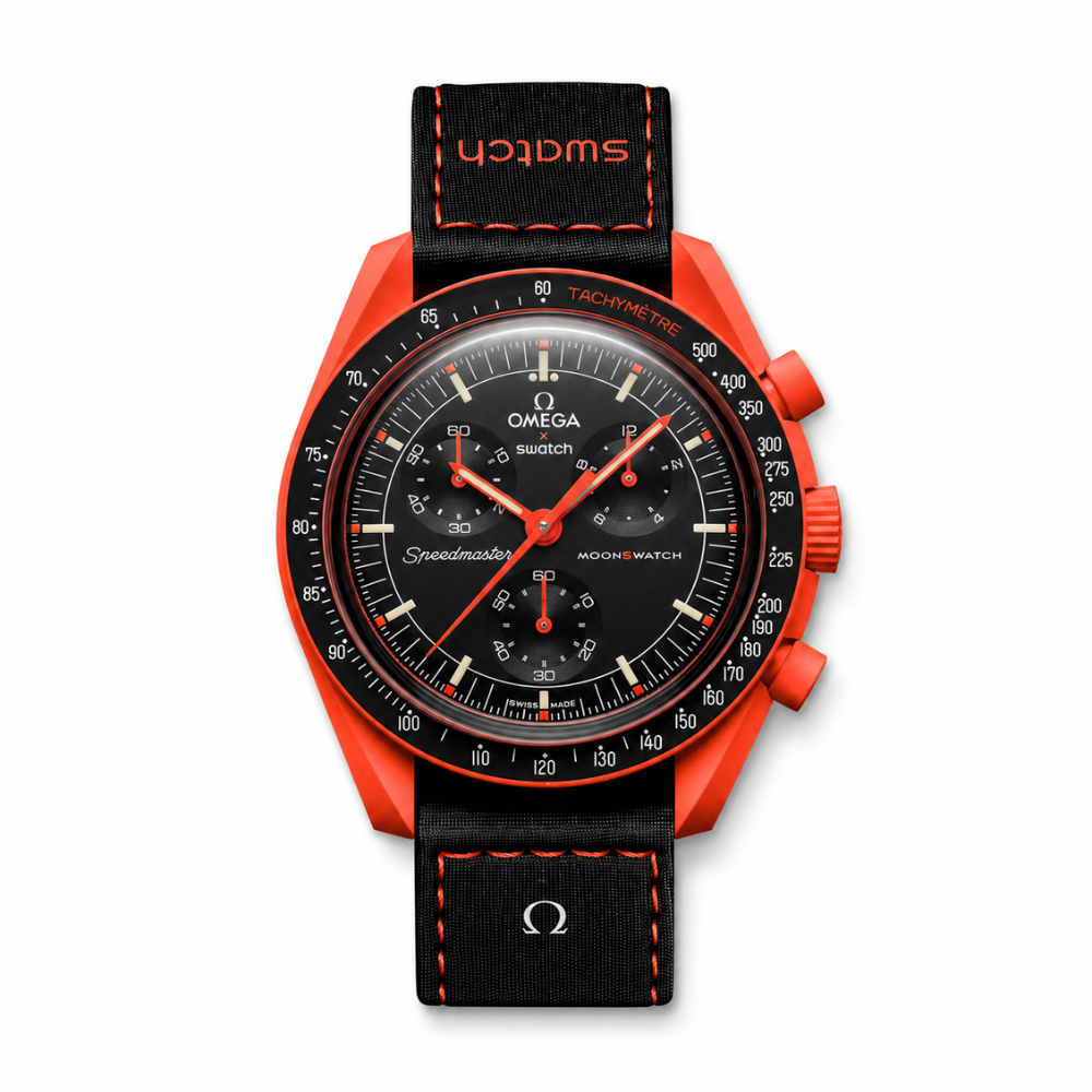 Swatch x Omega Bioceramic Moonswatch Mission On Earth Lava