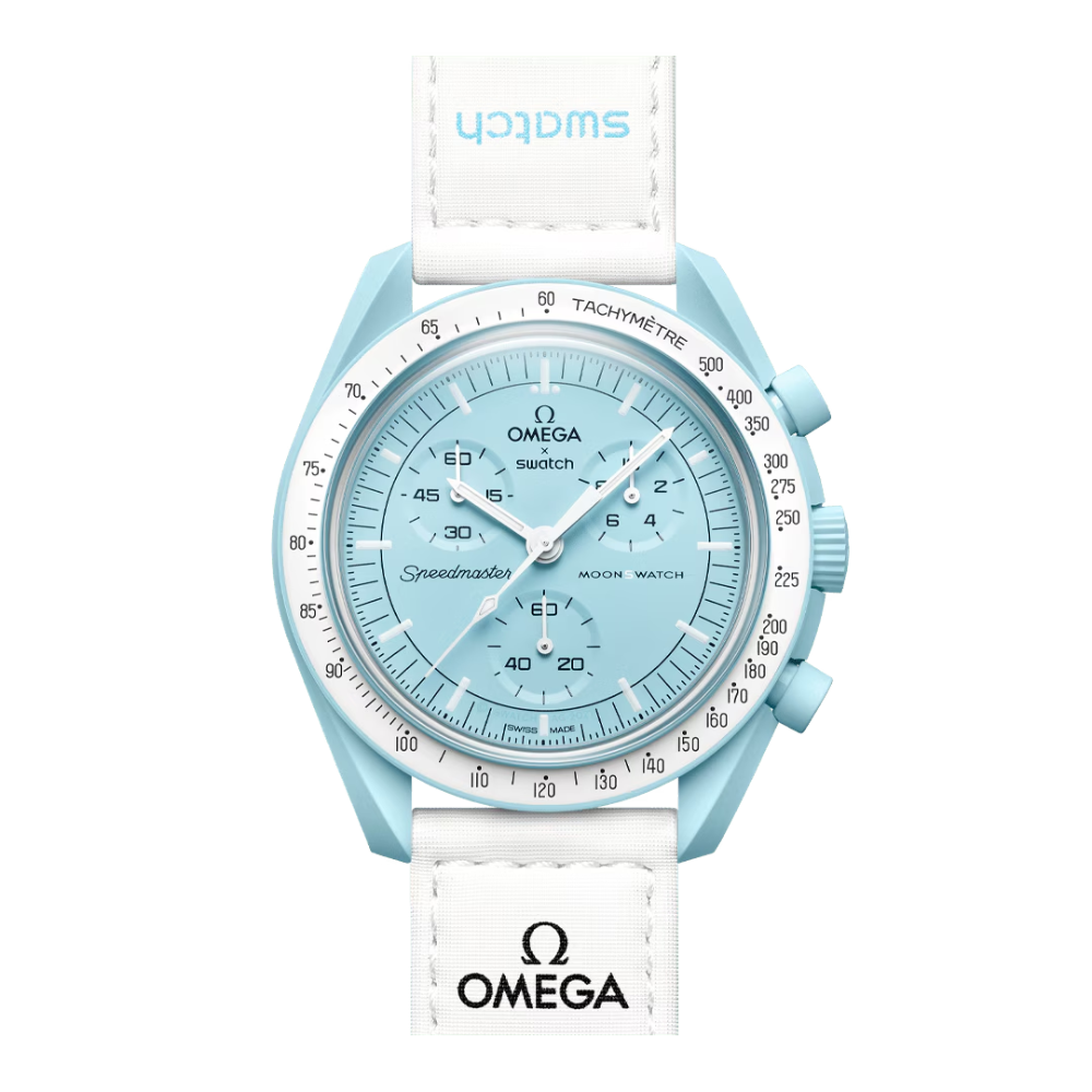 OMEGA x Swatch MoonSwatch Uranus Light Blue Watch