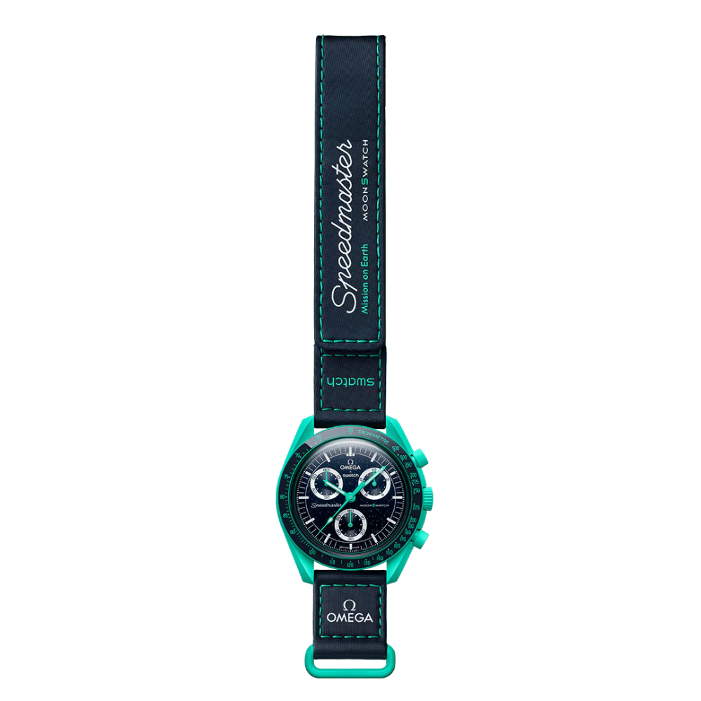 OMEGA x Swatch MoonSwatch Polar Lights Chronograph Watch