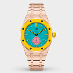 Premium Rosegold Watch Strap & Case for Swatch Royal Pop