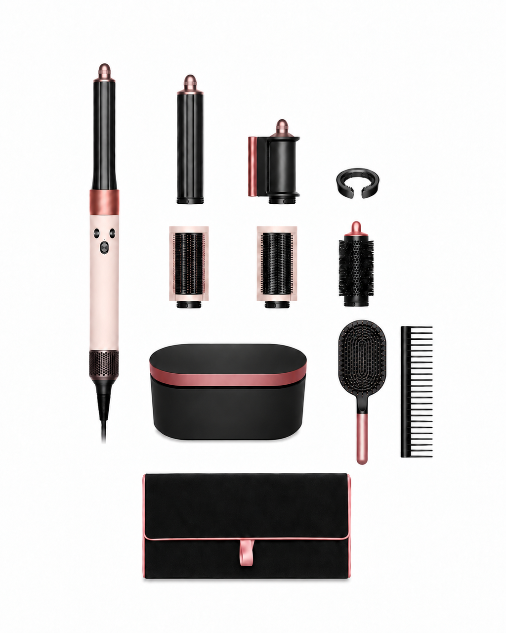 Dyson Airwrap™ Complete Long Multistyler + Styling Comb and Brush - Ceramic Pink/Rose Gold (Includes Travel Case)