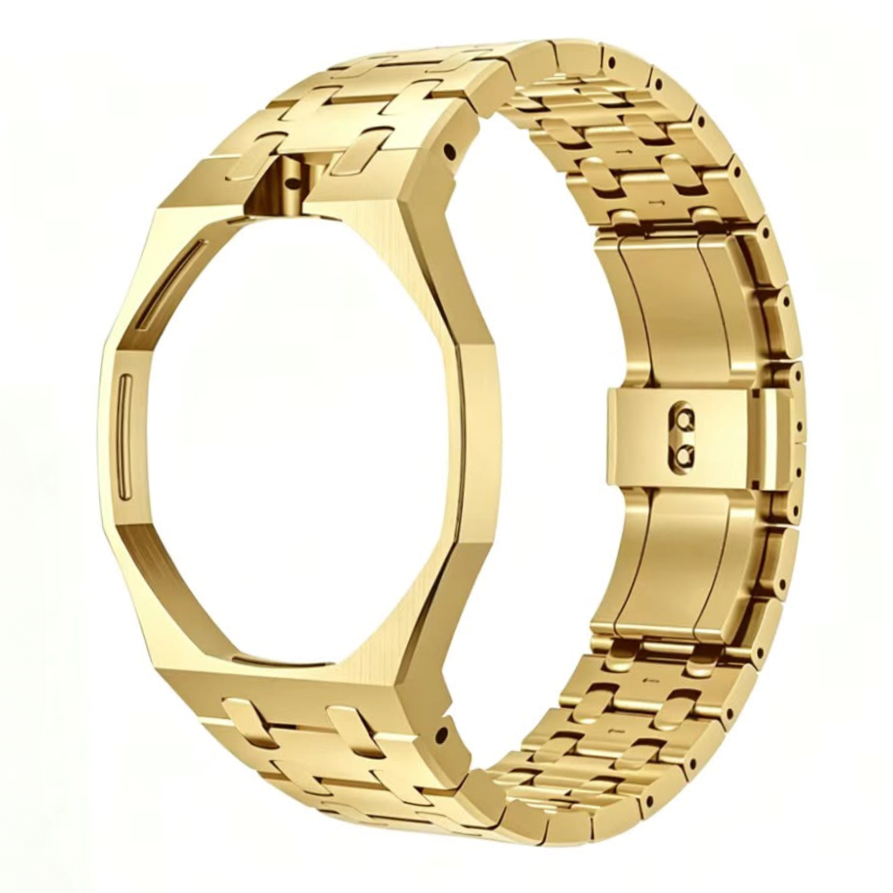 Premium Golden Strap & Case for Swatch Royal Pop