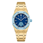 Premium Golden Strap & Case for Swatch Royal Pop