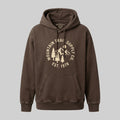 Mountain Trail Supply 1978 Pine Emblem Heavyweight Hoodie - Washed Espresso Brown