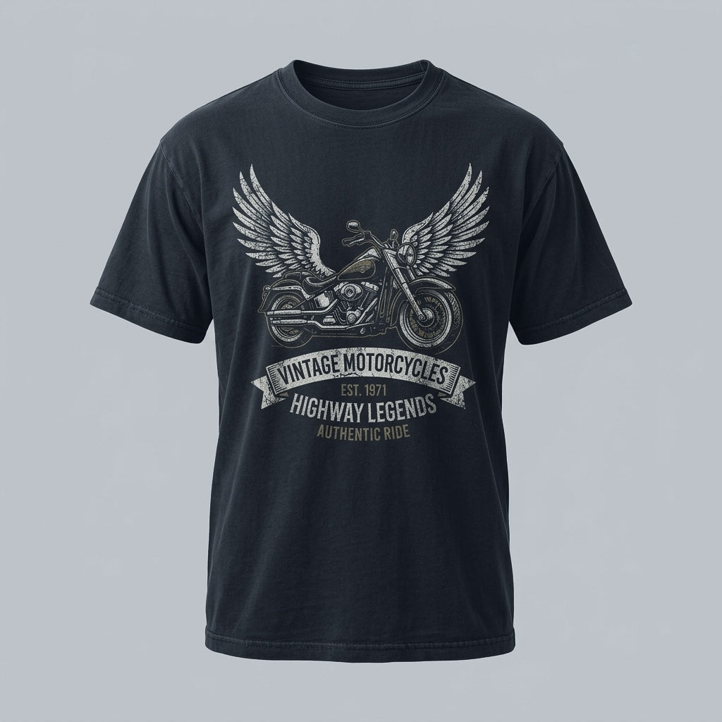 Pacific Sound Records Vintage Vinyl Graphic Heavyweight T-Shirt - Mineral Washed Navy